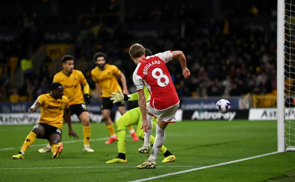 Wolves vs Arsenal: Arsenal defeated Wolves 2-0 thanks to goals from Leandro Trossard and Martin Odegaard, returning them to the top of the Premier League standings following a game that will not be remembered for long.